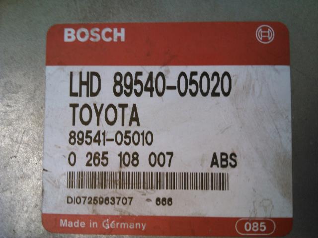 Styreenhet ABS til Toyota Carina E 1992-1997  (BOSCH|0 265 108 007|89541-05010|)