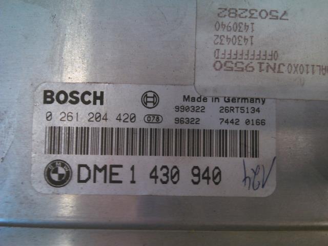 Styreenhet motor til BMW 3-Serie 1998-2005 (E46) (E46) (BOSCH|0 261 204 420|1430940|)