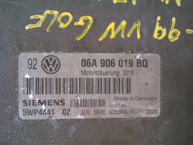 Styreenhet motor til VW Golf IV 1998-2003  (SIEMENS|06A 906 019 BQ|)