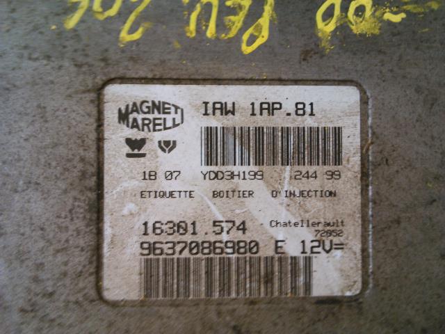 Styreenhet motor til Peugeot 206 1998-2007  (MAGNETI|9637086980|)