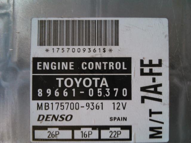 Styreenhet motor til Toyota Avensis 1997-2000 (Type I, Fase 1)  (DENSO|89661-05370|)