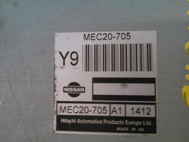 Styreenhet motor til Nissan Almera, Tino 2000-2003 (V10) (V10) (MEC20 705|)