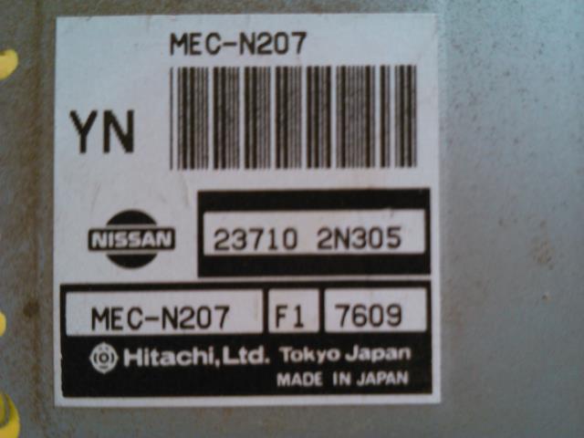 Styreenhet motor til Nissan Almera 1995-2000 (N15) (N15) (HITACHI|23710 2N305.|MEC-N207.F1.7609.|)