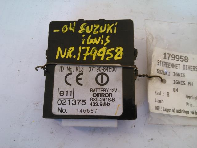 Styreenhet diverse til Suzuki Ignis 2003-2010 (Type I) (UNGARN) (UNGARN) (OMRON|KL3 37190-84E00|)