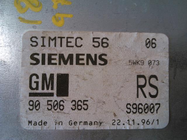 Styreenhet motor til Opel Vectra B 1996-2001  (SIEMENS|90 506 365|)