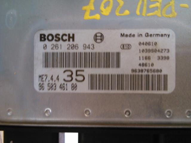 Styreenhet motor til Peugeot 307 2001-2004 (Fase 1) (BOSCH|0 261 206 943|)