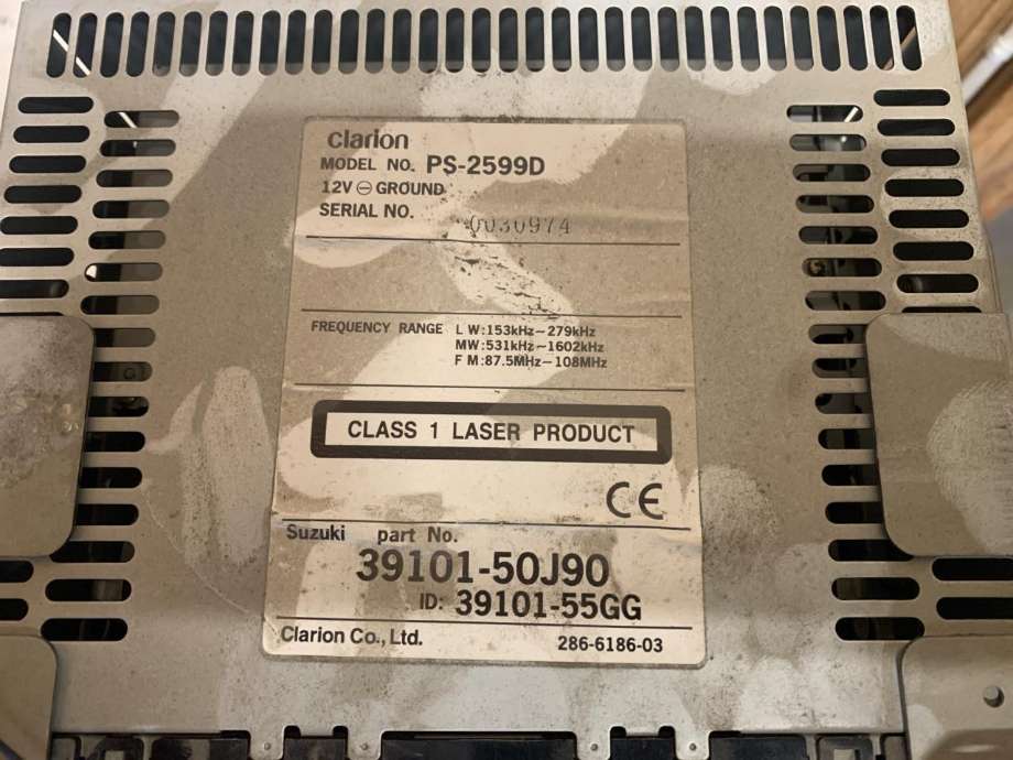 Bilstereo til Suzuki Grand Vitara, XL-7 2001-2007  (CLARION|PS-2599D|)