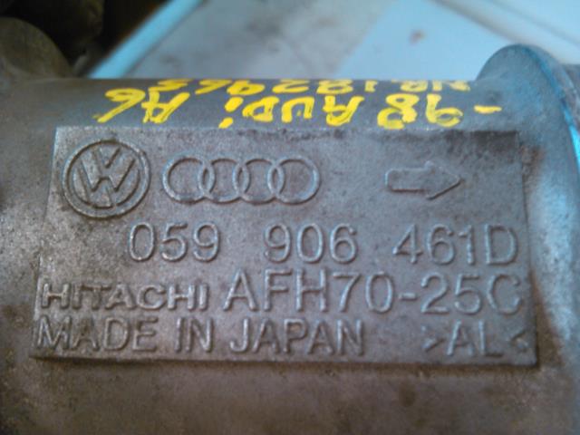 Luftmengde/luftmassemåler til Audi A6 1997-2001 (Type II, Fase 1) (C5) (C5) (HITACHI|059 906 461 D|AFH70-25C|)