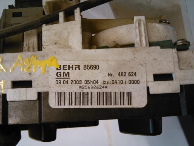 Varmeapparat betjening til Opel Astra G 1998-2004  