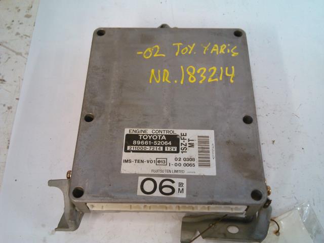 Styreenhet motor til Toyota Yaris, 1999-2003 (Type I, Fase 1)  (FUJITSU TE|89661-52064)