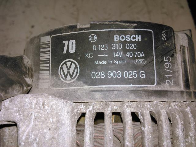 Dynamo til VW Polo 1994-1999 (Type III, Fase 1)  (BOSCH|0 123 310 020|)