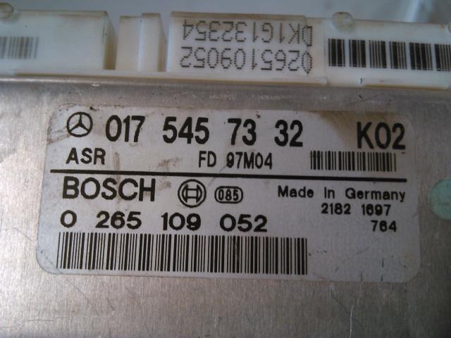 Styreenhet ABS til Mercedes E-Klasse 1995-2000 (Fase 1) (W210) (W210) (BOSCH|0 265 109 052|017 545 73 32  ASR|)