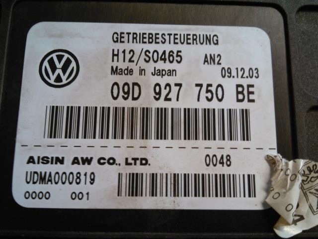 Styreenhet girkasse til VW Touareg 2003-2007 (Type I, Fase 1)  (AISIN|09D 927 750 BE|)