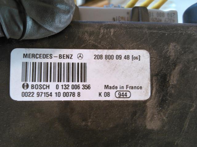 Vakuumpumpe til Mercedes E-Klasse 1995-2000 (Fase 1) (W210) (W210) (BOSCH|0 132 006 356|208 800 09 48 (06)|022 97154 10 0078 8)
