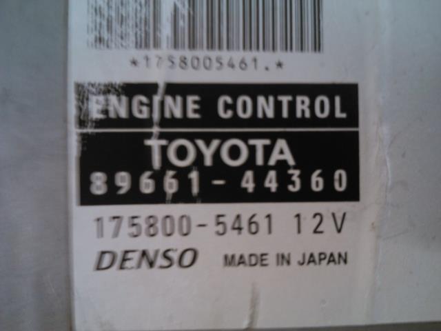 Styreenhet motor til Toyota Avensis, Verso 2001-2009  (DENSO|89661-44360|175800-5461|)