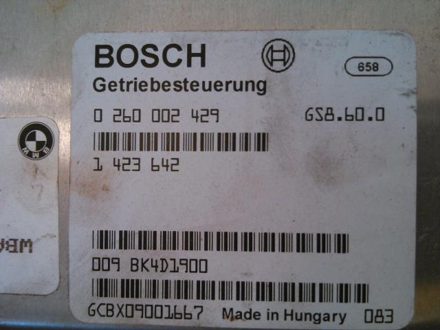 Styreenhet girkasse til BMW 5-Serie 1996-2003 (E39) (E39) (BOSCH|0 260 002 429|)