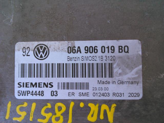 Styreenhet motor til VW Golf IV 1998-2003  (SIEMENS|06A 906 019 BQ|)