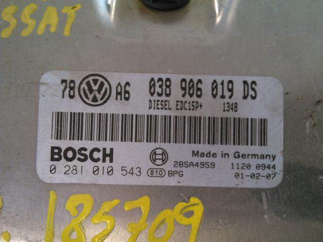Styreenhet motor til VW Passat 2001-2005 (B5,3BG) (B5,3BG) (BOSCH|0 281 010 543|)