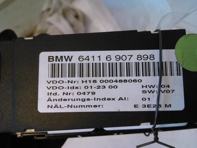 Varmeapparat betjening til BMW 3-Serie 1998-2005 (E46) (E46) (VDO|H16 000488060|6411 6 907 898|)