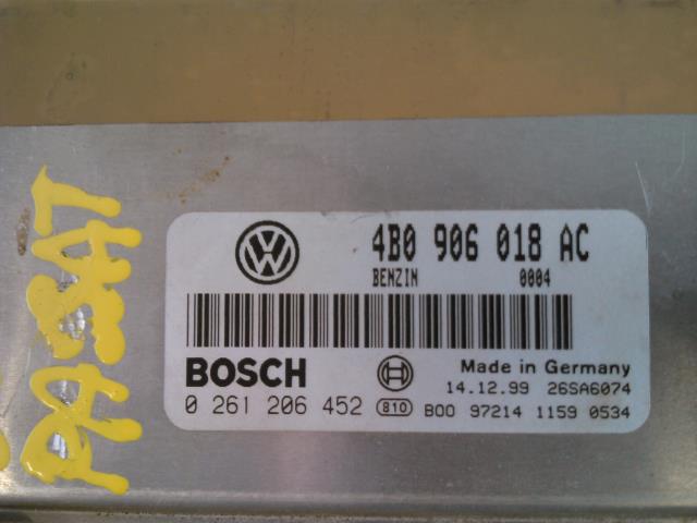 Styreenhet motor til VW Passat 1997-2000 (B5,3B) (B5,3B) (BOSCH|0 261 206 452|4B0906018AC|)
