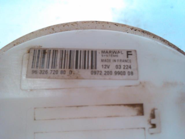 Bensinpumpe elektrisk til Citroën C5 2001-2004 (Type I, Fase 1) (MARWAL|96 326 720 80|)