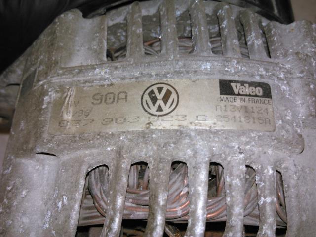 Dynamo til VW Polo 1994-1999 (Type III, Fase 1)  (VALEO|0379030323C|)