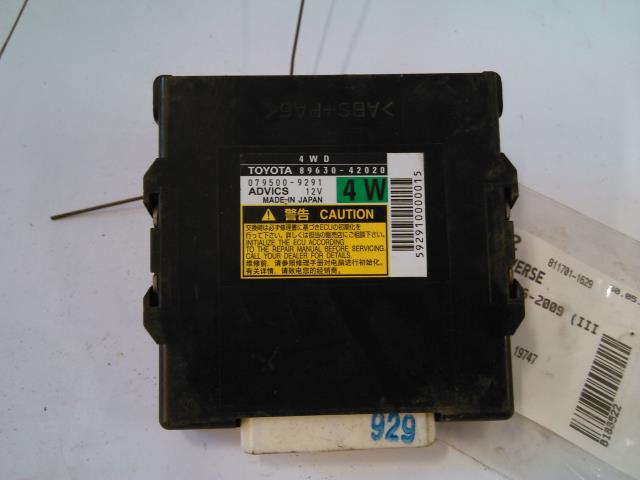 Styreenhet diverse til Toyota RAV4, 2006-2009 (Type III, Fase 1)  (ADVICS|89630-9291)