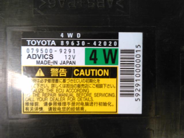 Styreenhet diverse til Toyota RAV4 2006-2009 (Type III, Fase 1) (ADVICS|89630-9291|079500-9291|)