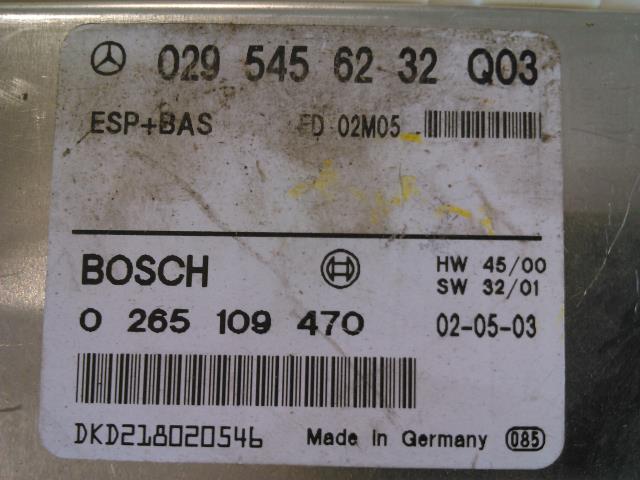 Styreenhet antispinn til Mercedes E-Klasse 2000-2002 (Fase 2) (W210) (W210) (BOSCH|0 265 109 470|029 545 62 32|)