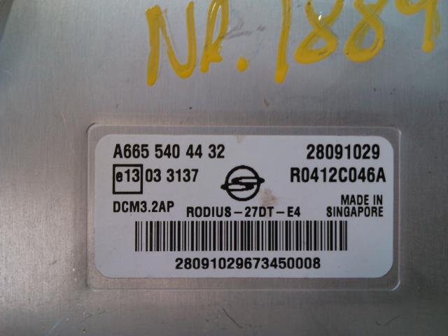 Styreenhet motor til SsangYong Rodius 2005-2013 (Type I)  (DELPHI|A665 540 44 32|28091029|R0412C046A)