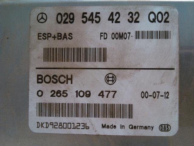 Styreenhet antispinn til Mercedes A-Klasse 1998-2004 (W168) (W168) (BOSCH|0295454232|)