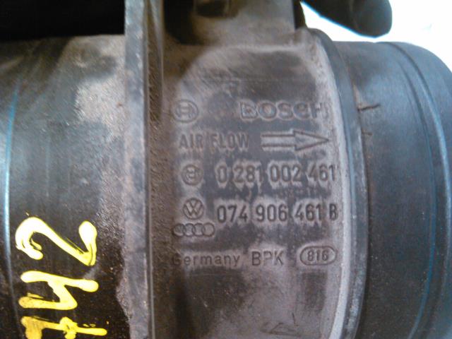 Luftmengde/luftmassemåler til Audi A6 2001-2004 (Type II, Fase 2) (C5) (C5) (BOSCH|0 281 002 461|074 906 461 B|)