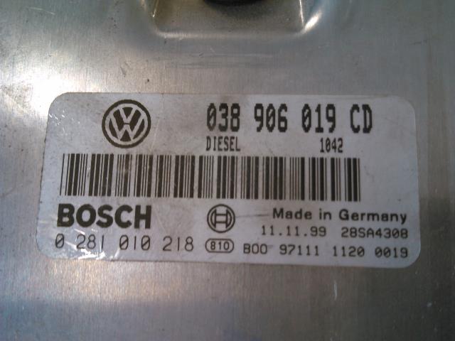 Styreenhet motor til VW Passat 1997-2000 (B5,3B) (B5,3B) (BOSCH|0 281 010 218|)