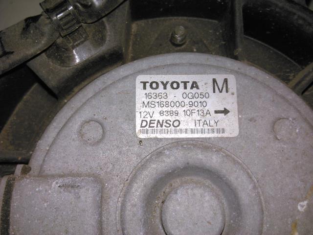 Kjølevifte elektrisk til Toyota Corolla 2002-2007  