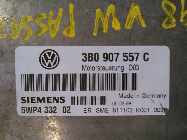 Styreenhet motor til VW Passat 1997-2000 (B5,3B) (B5,3B) (SIEMENS|5WP4 332 02|3B0 907 557 C|)