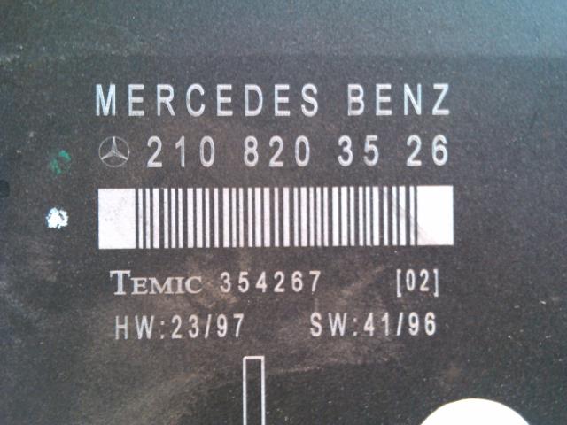 Styreenhet diverse til Mercedes E-Klasse 1995-2000 (Fase 1) (W210) (W210) (TEMIC|210 820 34 26|)
