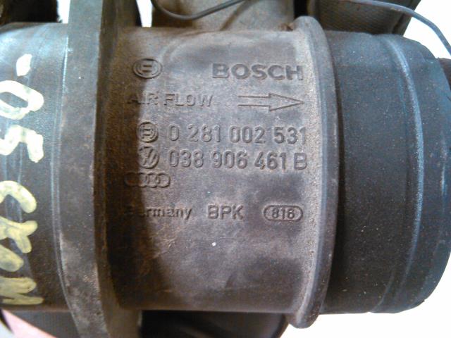Luftmengde/luftmassemåler til Škoda Fabia 2000-2007 (Type I)  (BOSCH|0 281 002 531|038 906 461 B|)