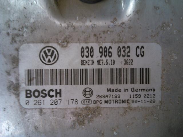 Styreenhet motor til VW Polo 2000-2001 (Type III, Fase 2)  (BOSCH|0 261 207 178|)