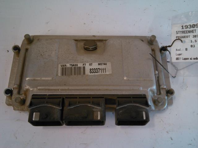 Styreenhet motor til Peugeot 307, 2001-2004 (Fase 1)  (BOSCH|0 261 260 943)