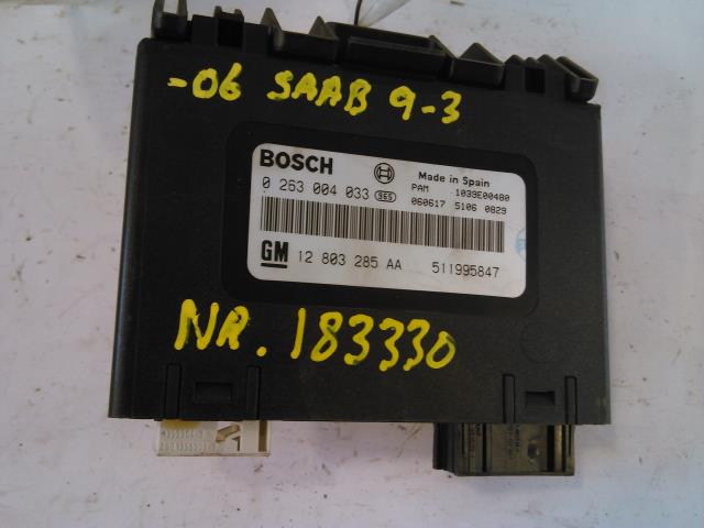 Styreenhet diverse til Saab 9-3, 2003-2007 (Type II, Fase 1) (BOSCH|0263004033)