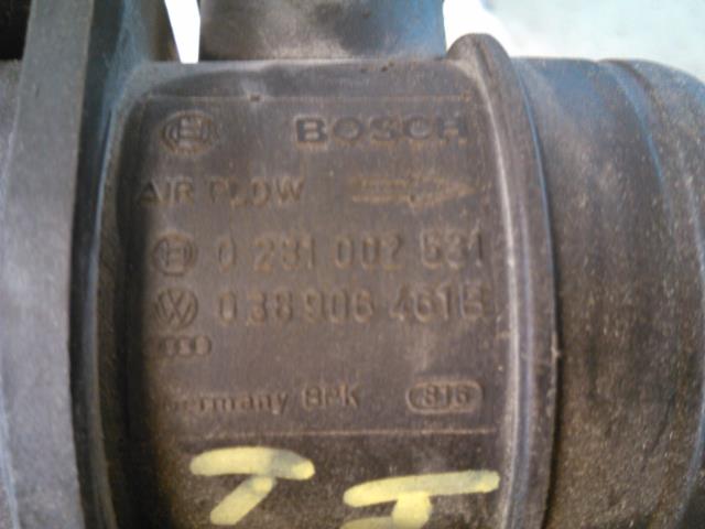 Luftmengde/luftmassemåler til VW Caddy 2004-2010 (Type III, Fase 1)  (BOSCH|0 281 002 531|038 906 461 B|)