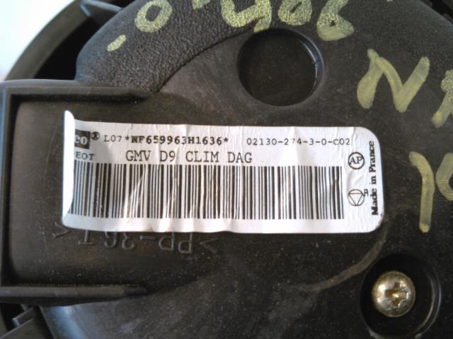 Varmeapparat motor til Peugeot 406 1999-2004 (Fase 2)  (VALEO|NF659963H1636|)