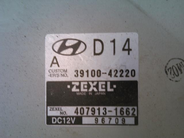 Styreenhet motor til Hyundai H-1 1998-2005 (Type I, Fase 1)  (ZEXEL|407913-1662|39100-42220|)