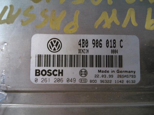 Styreenhet motor til VW Passat 1997-2000 (B5,3B) (B5,3B) (BOSCH|0 261 206 049|4 B0 906 018 C|)
