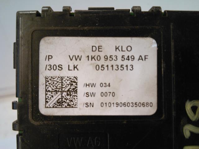 Styreenhet diverse til VW Caddy 2004-2010 (Type III, Fase 1)  (1K1 953 549 AF|)
