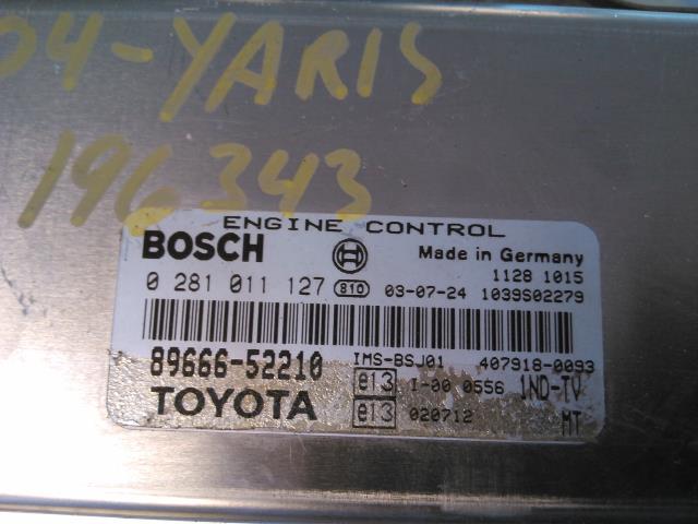 Styreenhet motor til Toyota Yaris Verso 1999-2007  (BOSCH|0 281 011 127|89666-52210|)