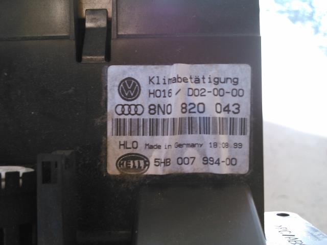 Varmeapparat betjening til Audi TT 1998-2006 (Type I) (HELLA|8N0 820 043|)