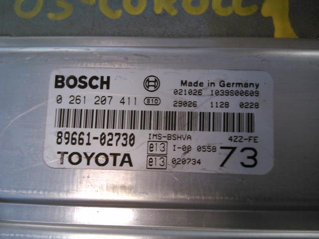 Styreenhet motor til Toyota Corolla 2002-2007  (BOSCH|89661-02730|0 261 207 411|)