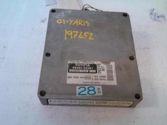 Styreenhet motor til Toyota Yaris Verso, 1999-2007  (89661-52281)