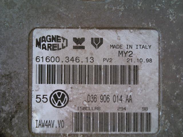 Styreenhet motor til VW Golf IV 1998-2003  (MAGNET MARELLI|036 906 014 AA?|61600.346.13|)